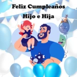 feliz cumpleaños hij@ android application logo